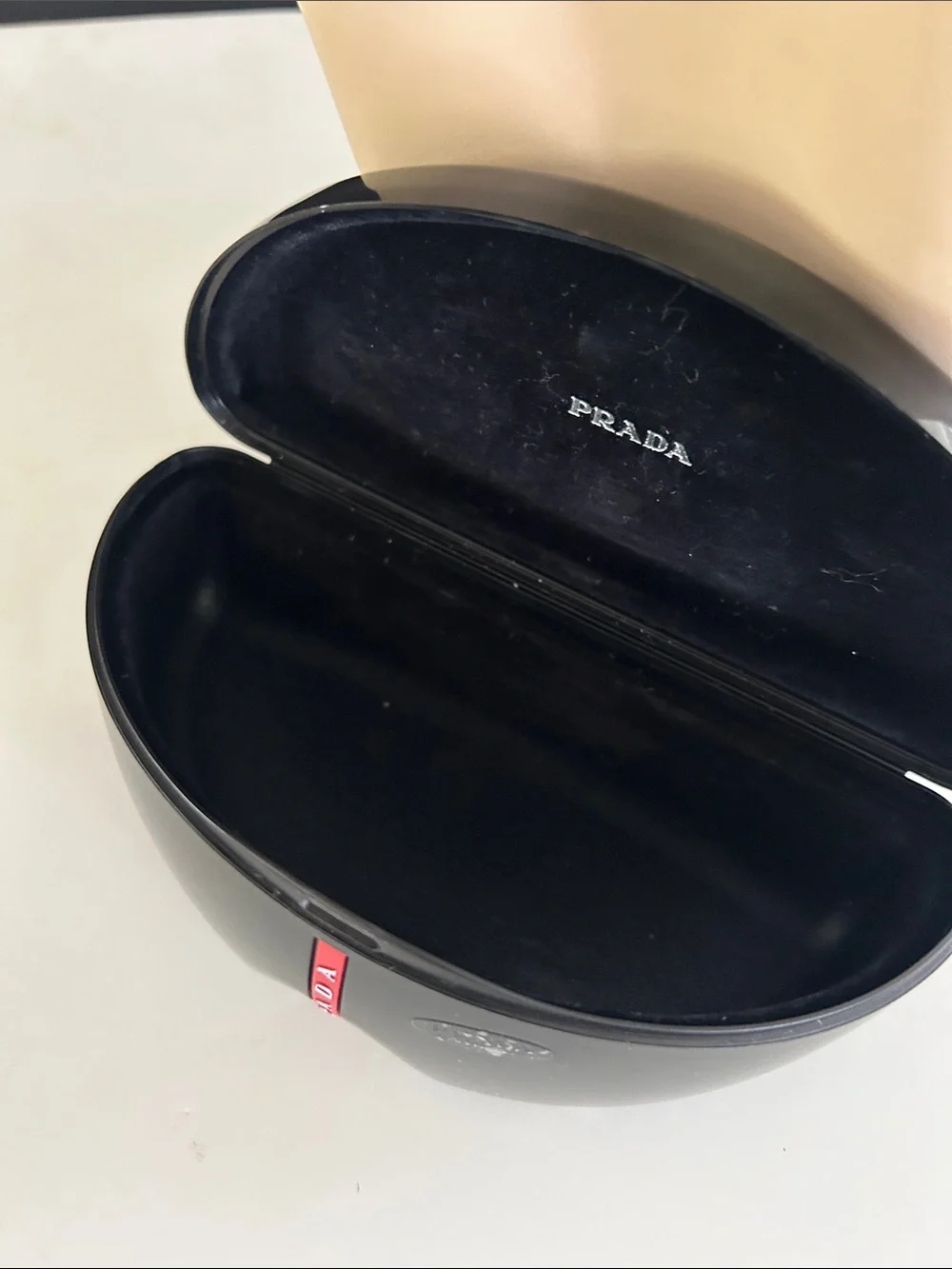 Prada Black Cat-Eye Sunglasses for Women with Logo Temples
